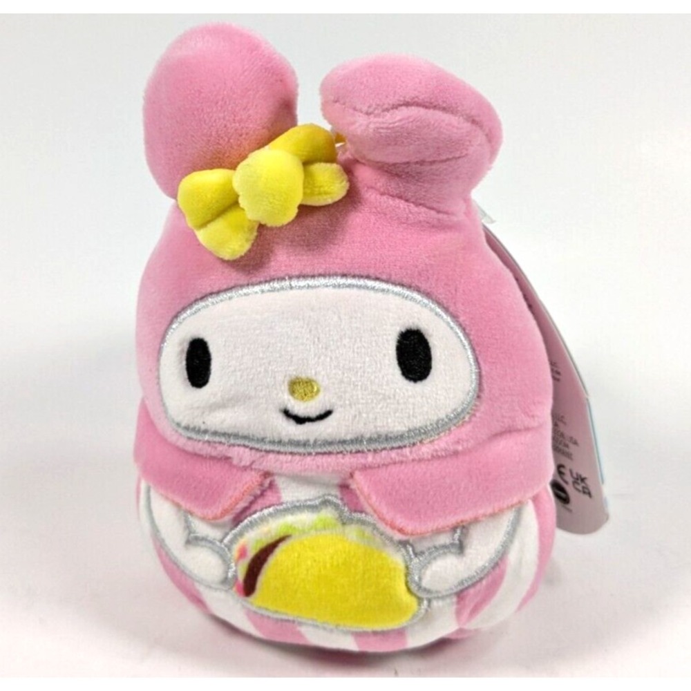 Original Squishmallows Hello Kitty And Friends My Melody 3.5" Clip On Plush